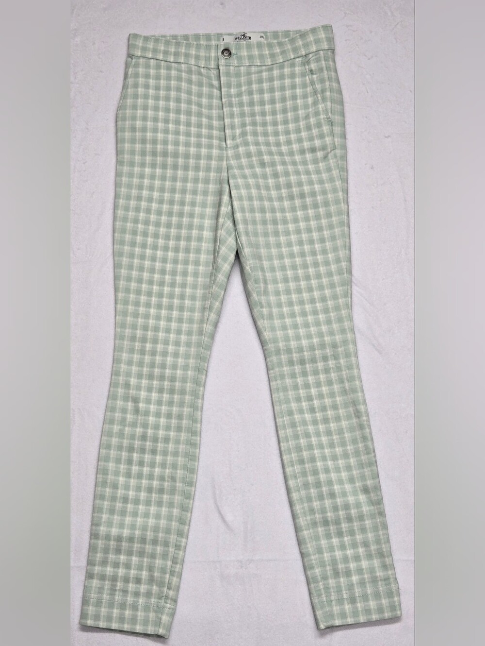 Hollister S Checkered Plaid Pants Ultra High Waist Super Stretch Skinny